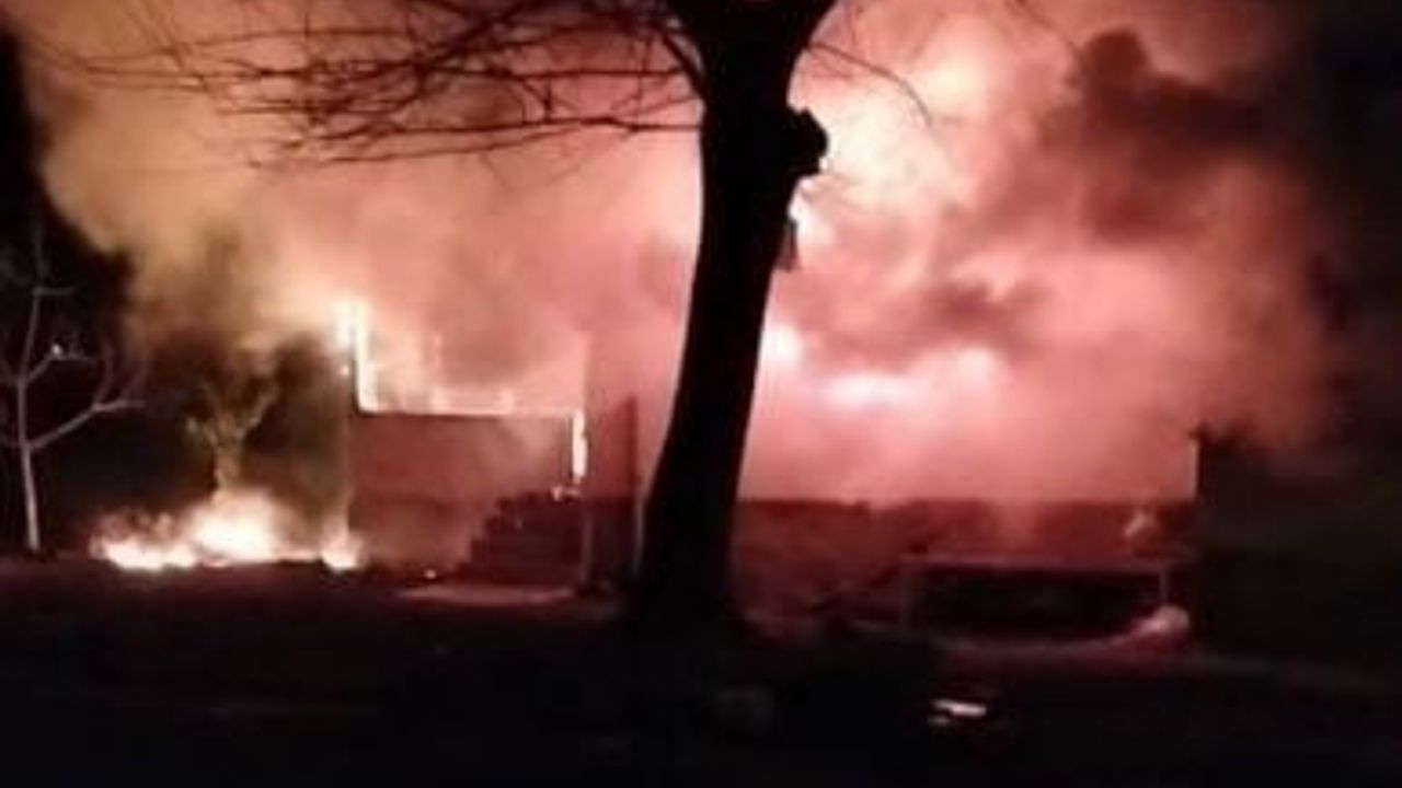 Osmaniye'de tek katlı evde çıkan yangın söndürüldü