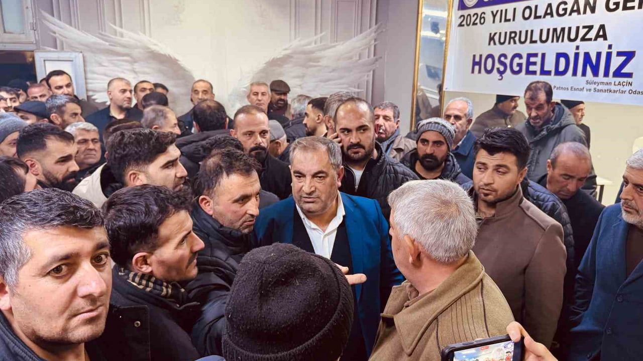 Patnos Esnaf ve Sanatkârlar Odası Başkanlığı Seçimini Süleyman Laçin Kazandı