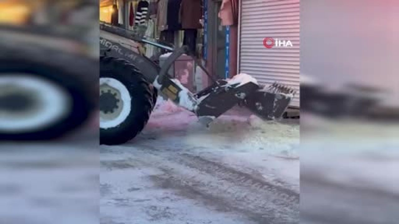 Patnos'ta kar sonrası kapsamlı temizlik seferberliği