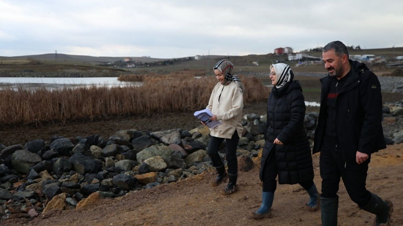 Pursaklar’da Gümüşoluk Göleti çalışmaları sürüyor