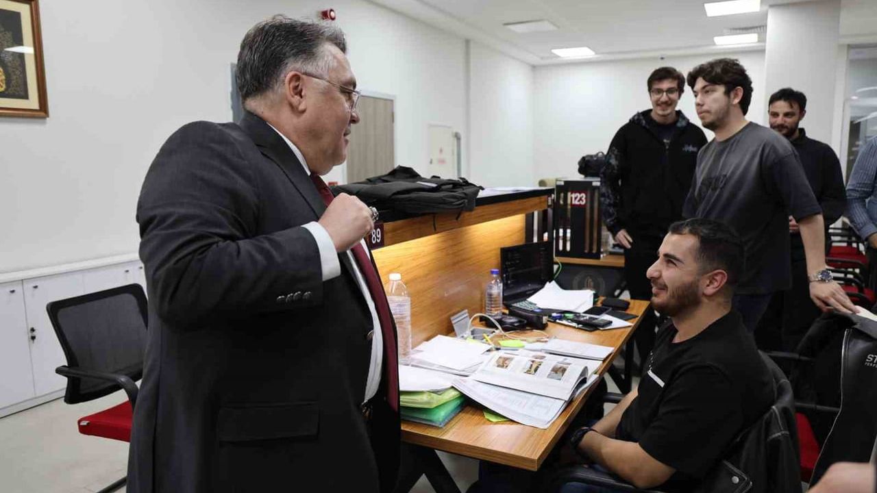 Rektör Özölçer'den Farabi Kampüsü'nde final haftası ziyareti