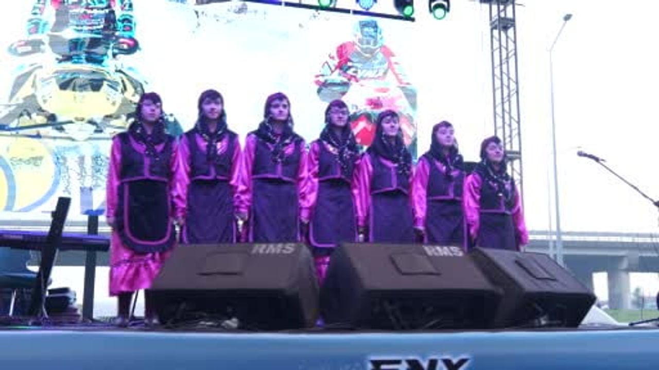 Rize'de SNX Türkiye Dünya Kar Motosikleti Şampiyonası Açılış Töreni