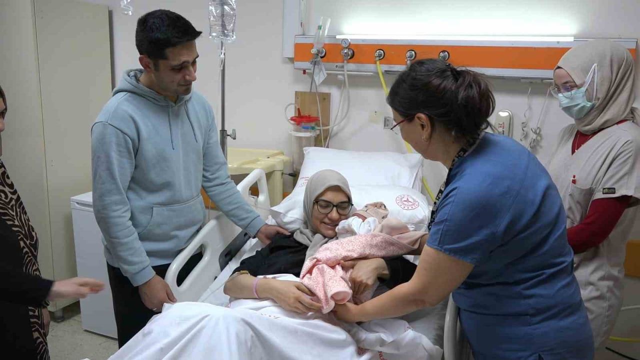 Rize'nin 2026 yılının ilk bebeği: Elif Bilge