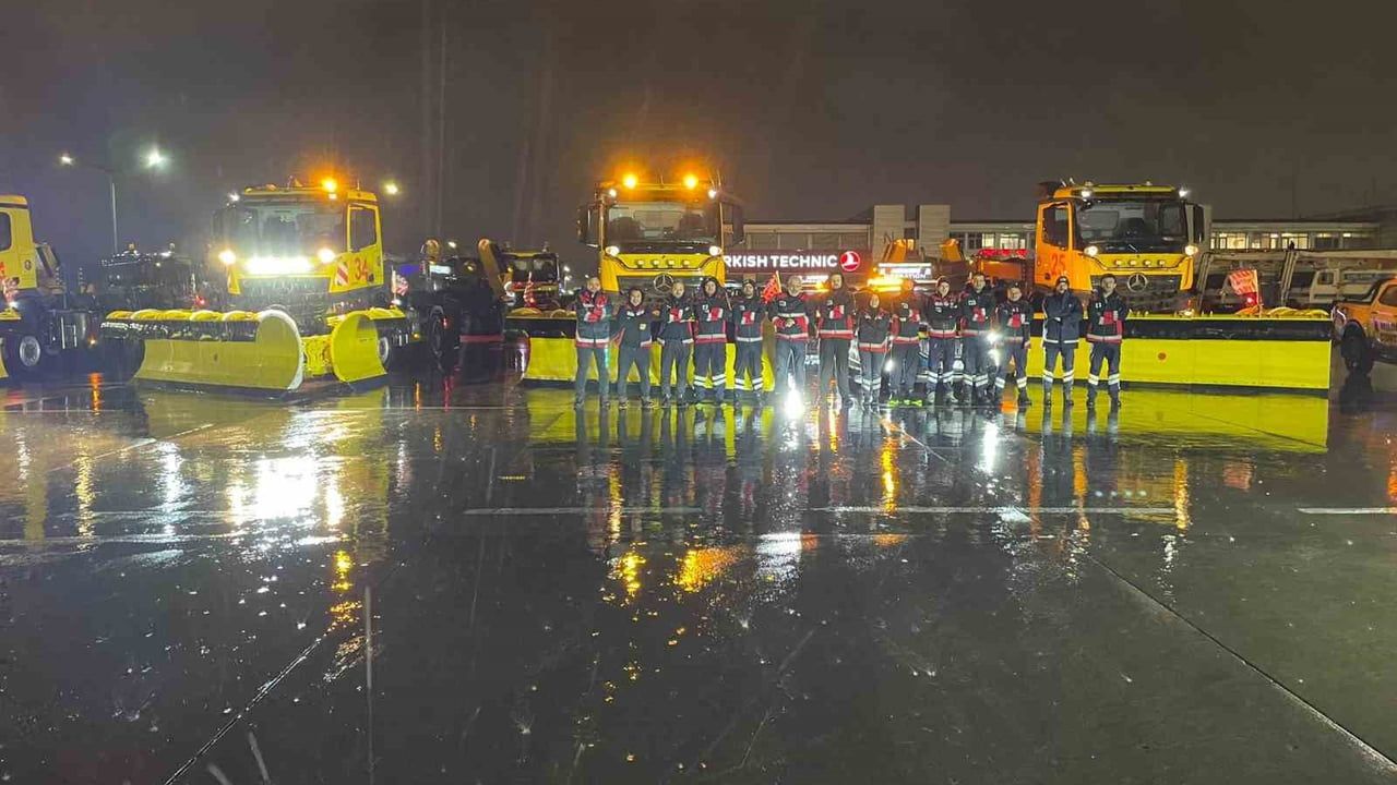 Sabiha Gökçen Havalimanı’nda karla mücadele hazırlığı