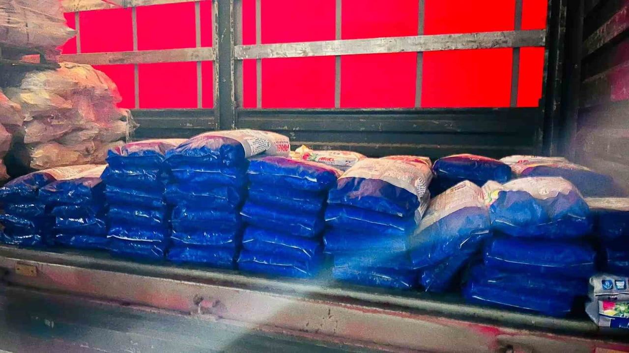 Samsun Atakum'da 1 ton 110 kilo sahte toz deterjan ele geçirildi