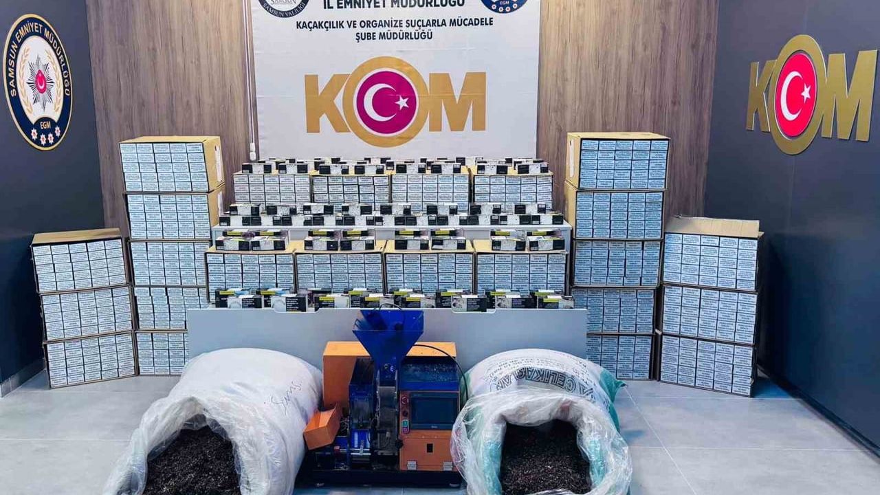 Samsun Çarşamba'da Kaçak Sigara Operasyonu: 280 Bin Makaron Ele Geçirildi