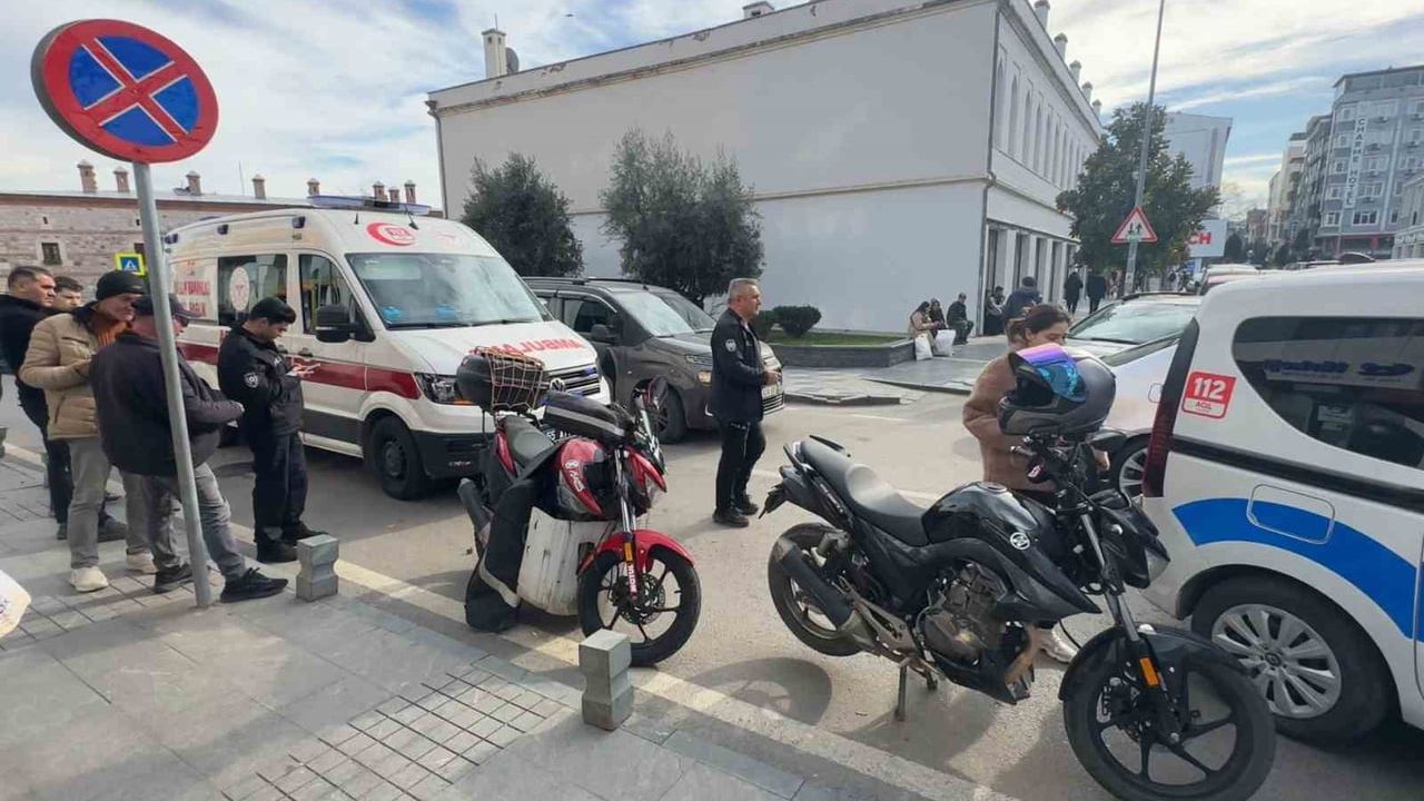 Samsun’da SUV, duran iki motosiklete çarptı: 2 yaralı