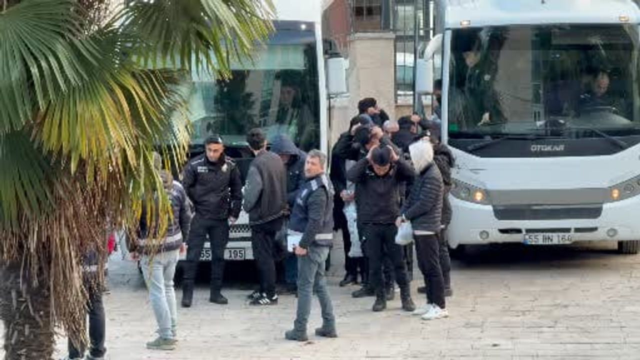 Samsun merkezli müstehcenlik operasyonunda 17 kişi adliyeye sevk edildi