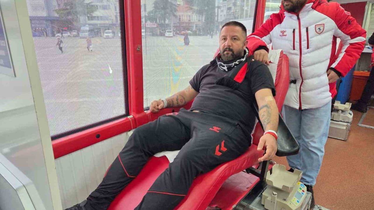 Samsunspor anısına kan bağışı kampanyasında forma ve maç bileti hediye