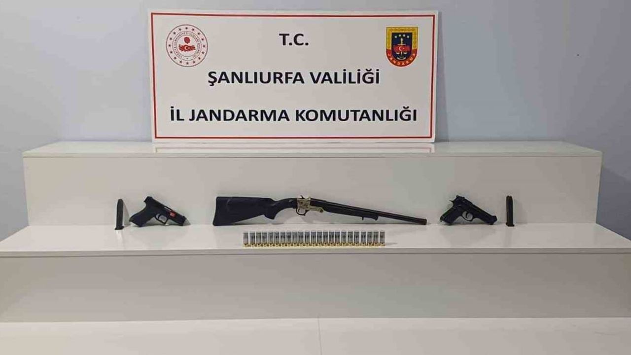 Şanlıurfa'da 7 ruhsatsız silah ele geçirildi