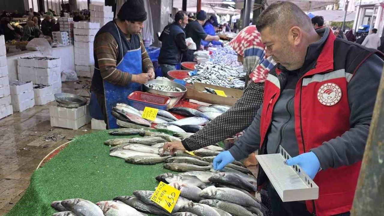 Sarıgöl'de balık tezgahlarına sıkı denetim