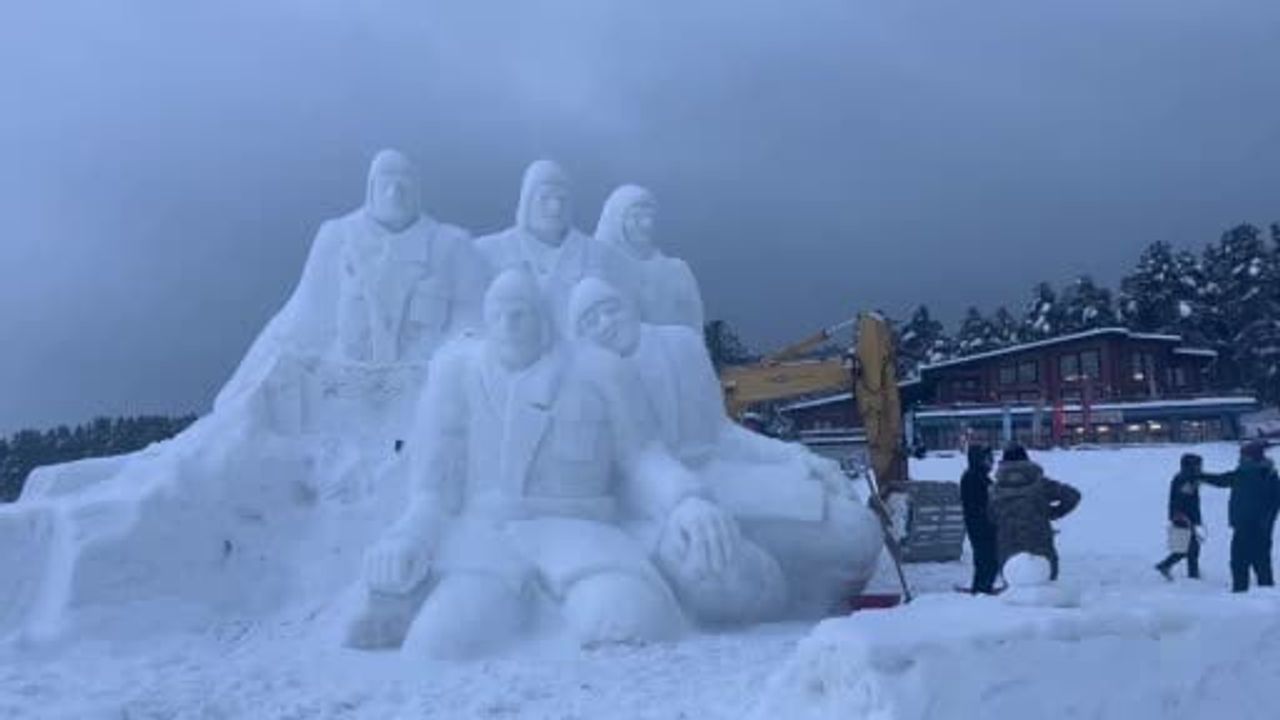 Sarıkamış’ta kardan heykeller tamamlandı — 3-4 Ocak 2026 etkinlikleri