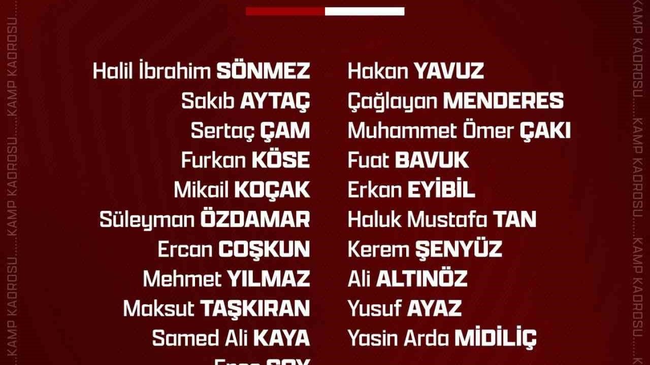 Seza Çimento Elazığspor İstanbul'a 21 Futbolcuyla Gidiyor