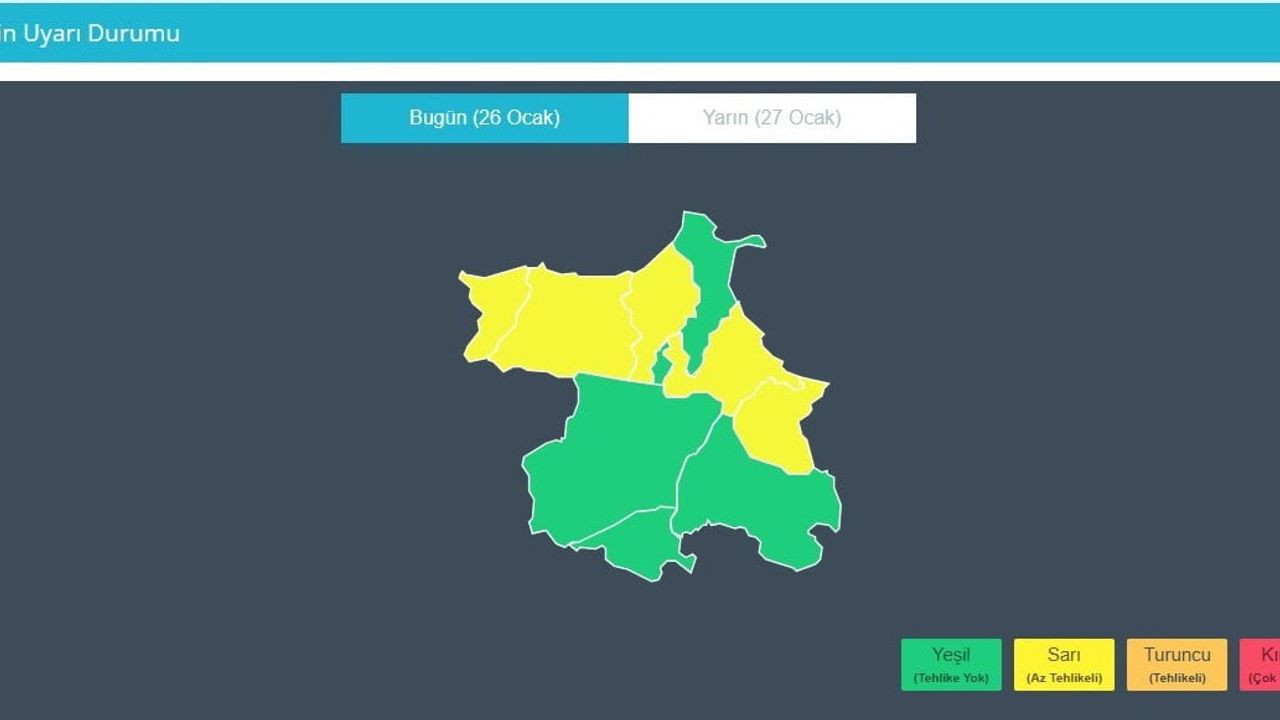 Sinop'ta sarı kodlu fırtına uyarısı — 5 ilçede kuvvetli rüzgâr