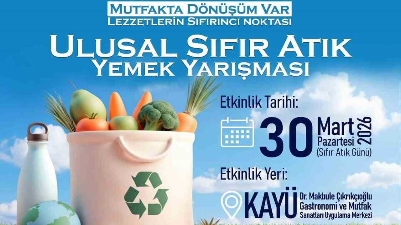 Talas’ta üniversitelilere yönelik 'Mutfakta Dönüşüm Var' sıfır atık yemek yarışması