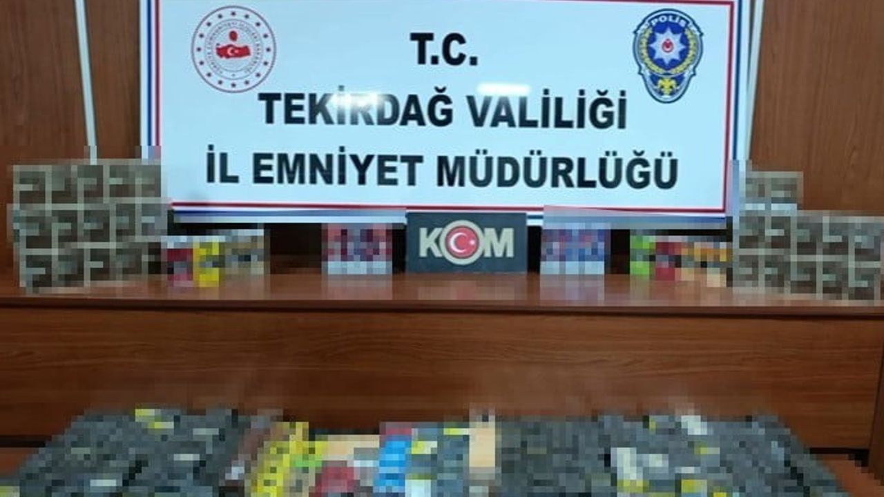 Tekirdağ'da kaçakçılık operasyonu: Tonlarca ürün ele geçirildi, 18 gözaltı