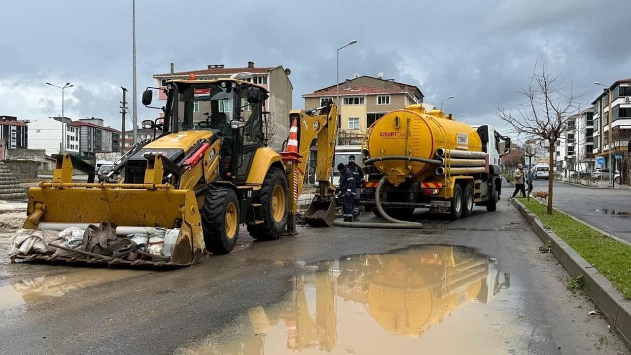 Tekirdağ'da TESKİ sağanaklara karşı önlemleri yoğunlaştırdı