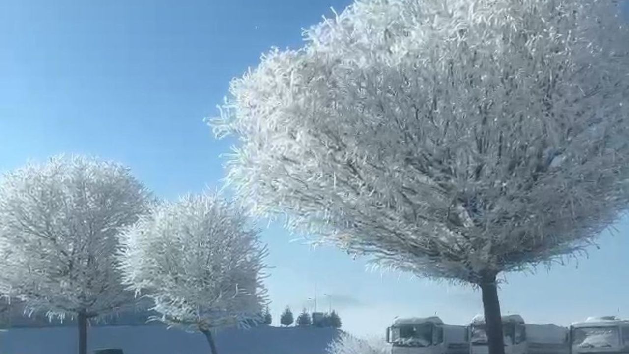 Tufanbeyli'de Eksi 20 Derecede Kartpostallık Kış Manzarası