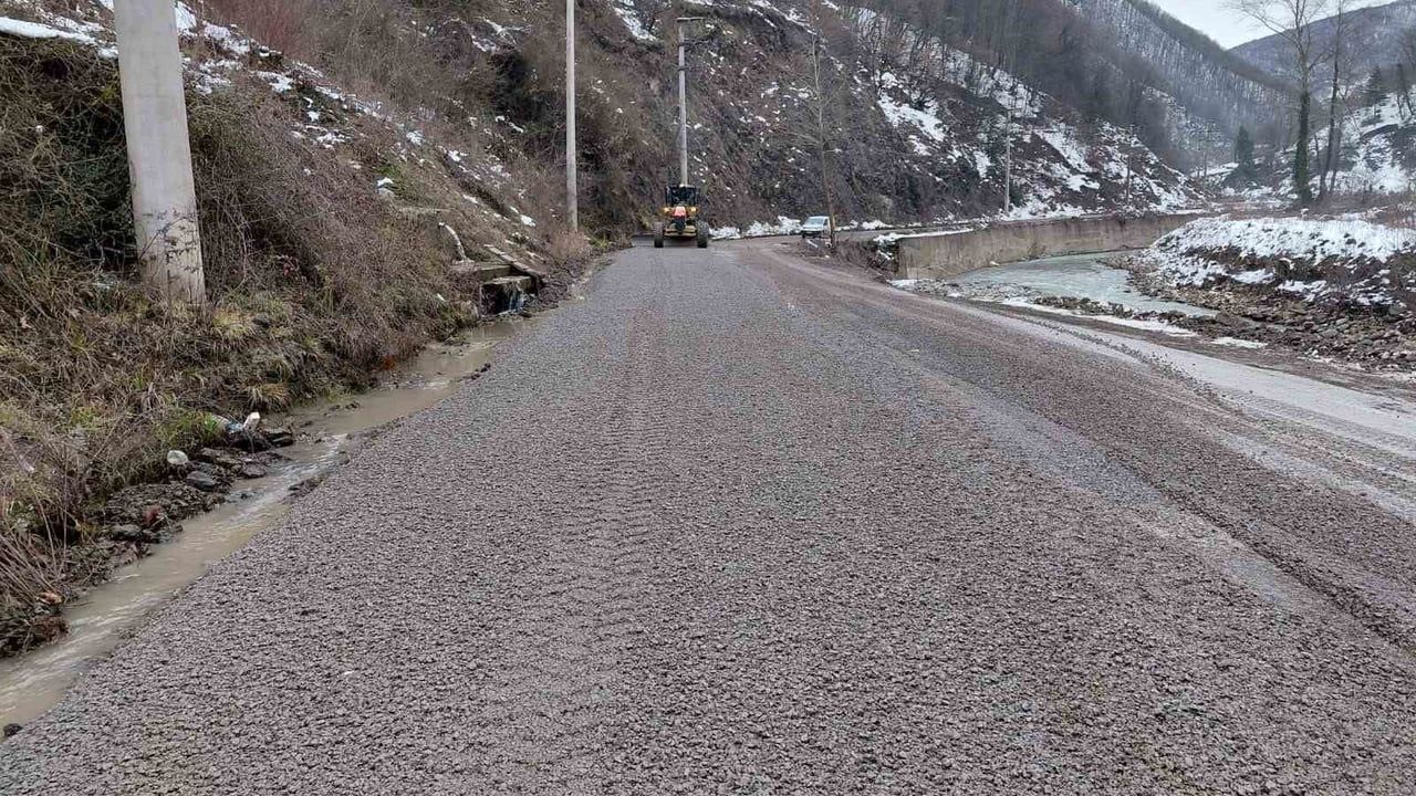 Uğur Köyü Grup Yolu’nda malzemeli bakım tamamlandı