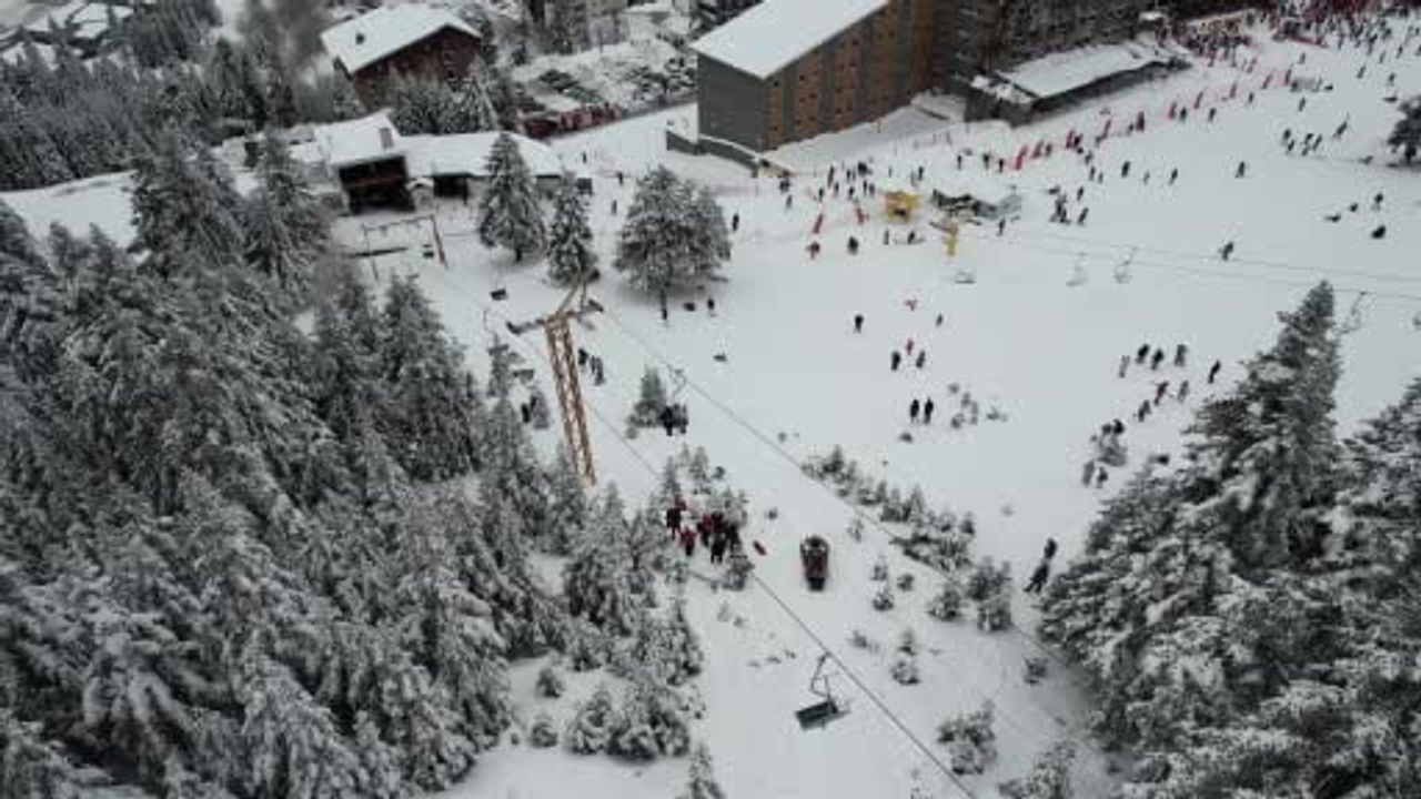 Uludağ'da Fahri Otel telesiyejinde arıza: Mahsur kalanlar kurtarıldı