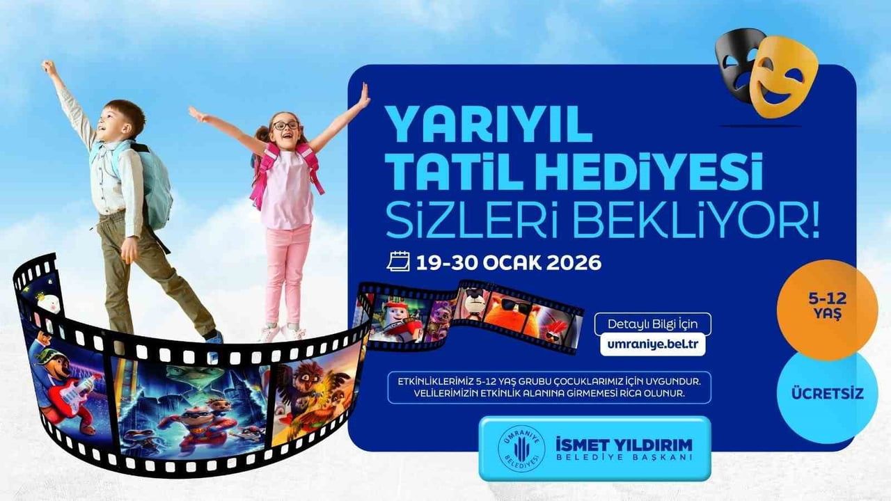 Ümraniye Belediyesi'nden yarıyıl tatilinde çocuklara ücretsiz kültür ve sanat programı