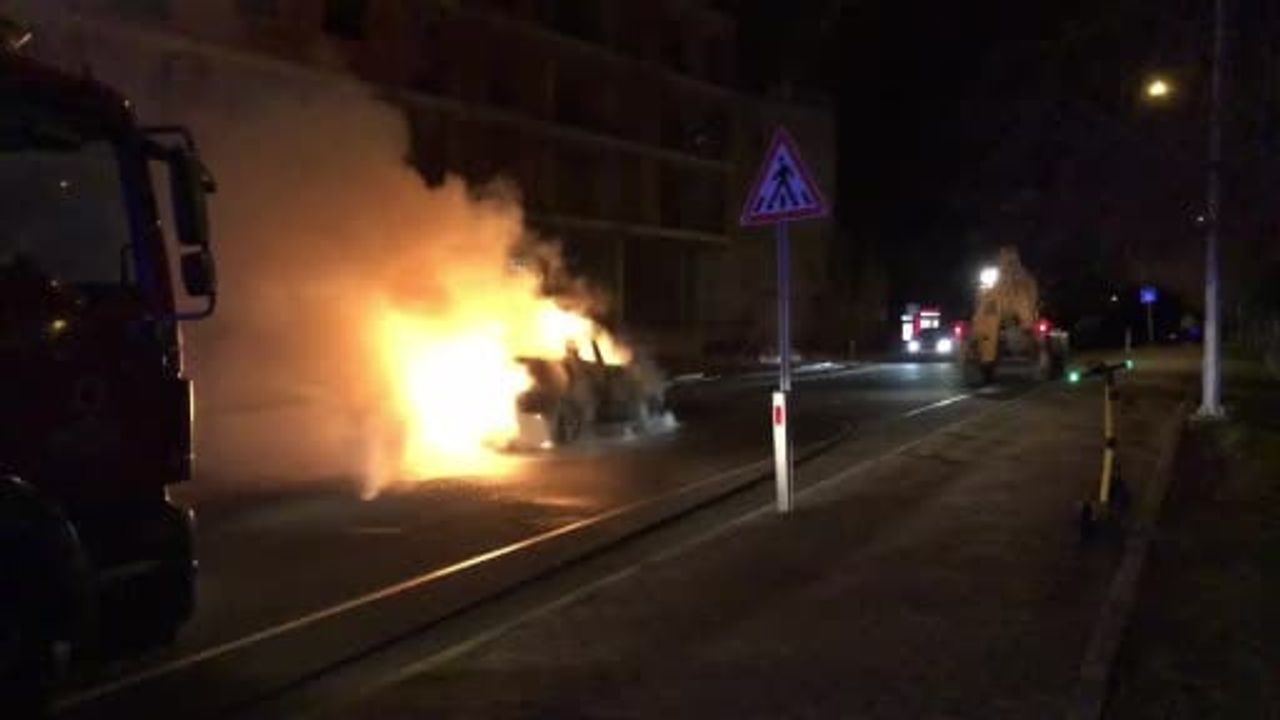 Ünye’de Seyir Halindeki Kamyonet Alev Alıp Kül Oldu