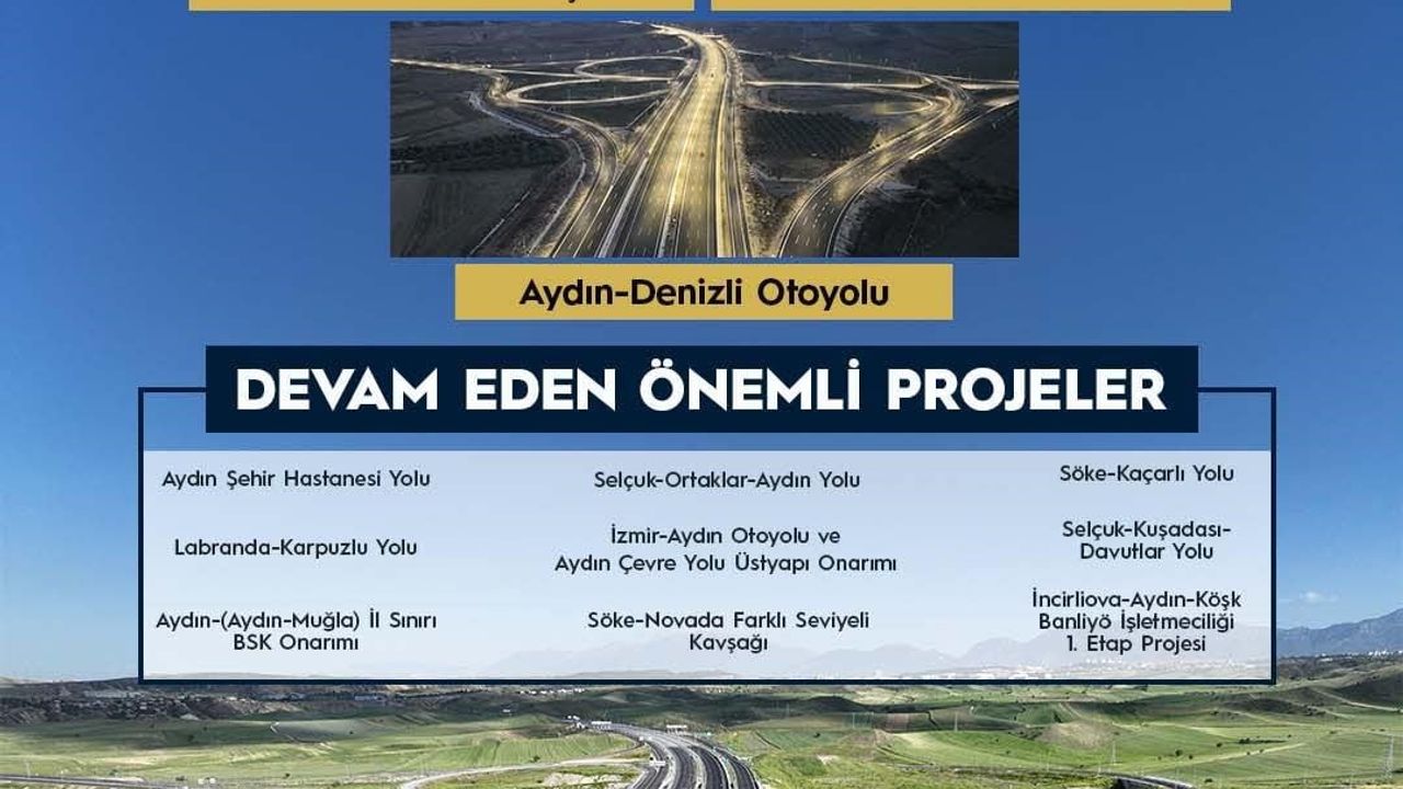 Uraloğlu: Aydın’a 24 yılda 110,8 milyar lira yatırım yapıldı