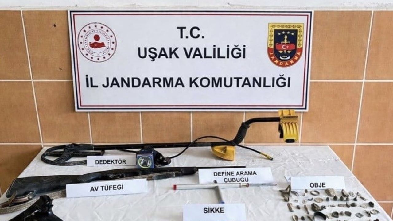 Uşak'ta jandarmadan tarihi eser kaçakçılığı operasyonu