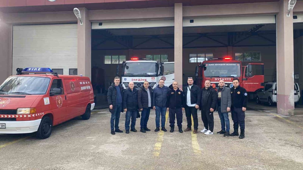 Üsküp'ten Bayram İtfaiyesi Gönüllü Timleri Mudanya İtfaiye Amirliği'ni Ziyaret Etti