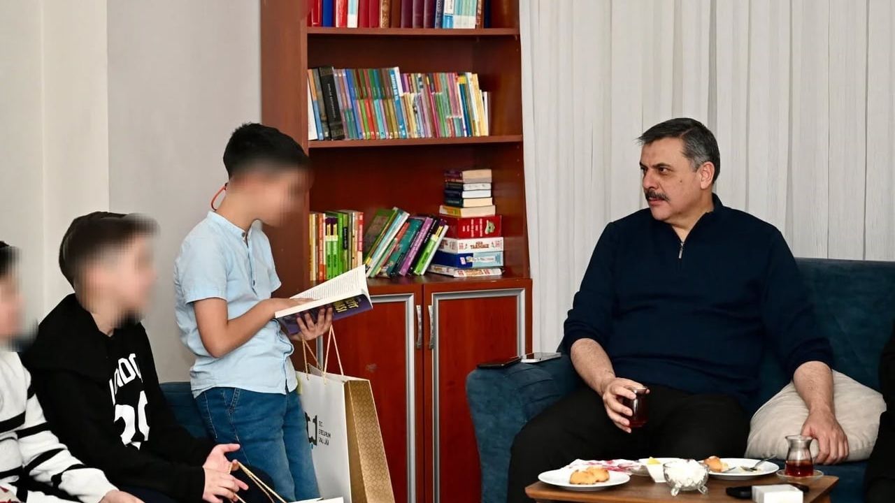 Vali Çiftçi'nin Hamidiye Çocuk Evi ziyareti