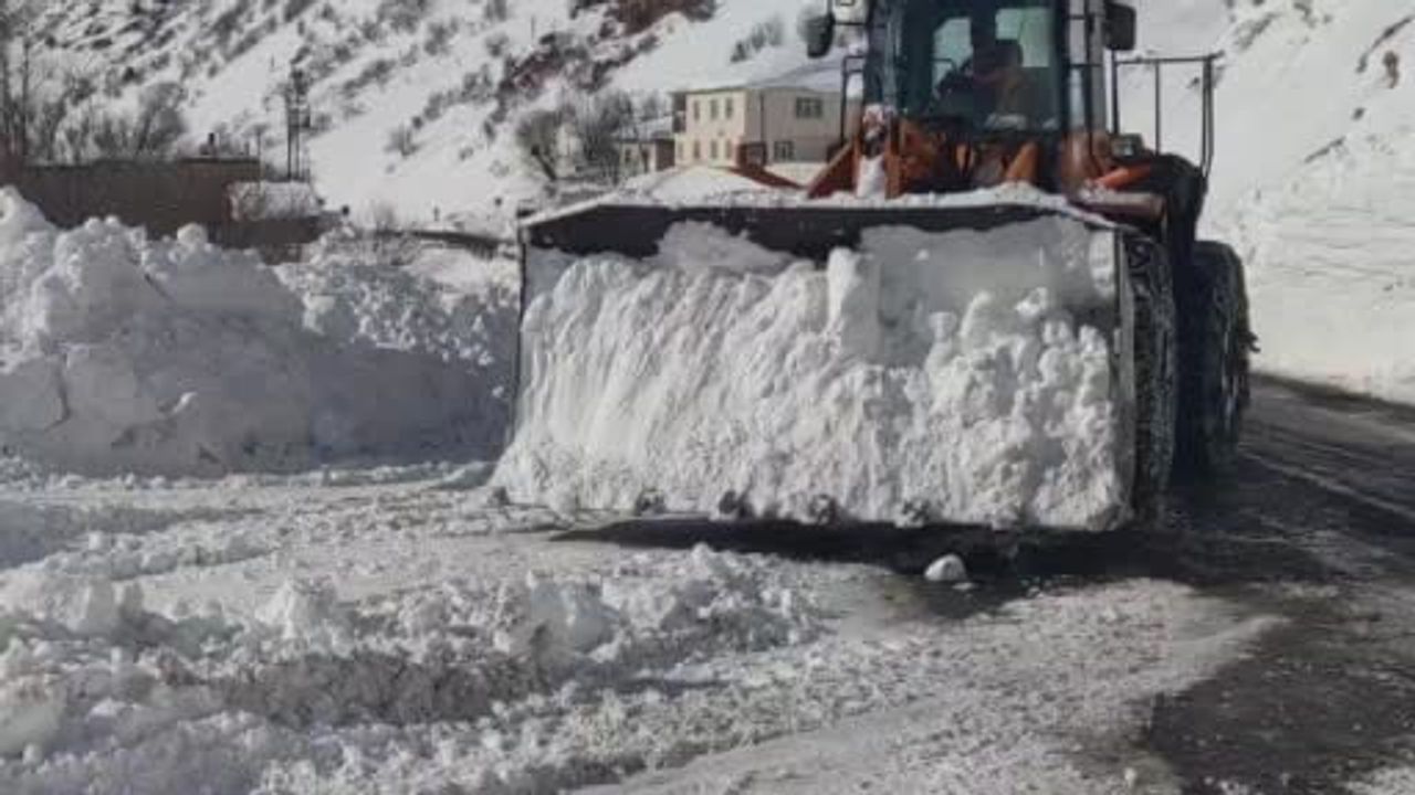 Van-Çatak kara yolu tek şeritten kontrollü ulaşıma açıldı