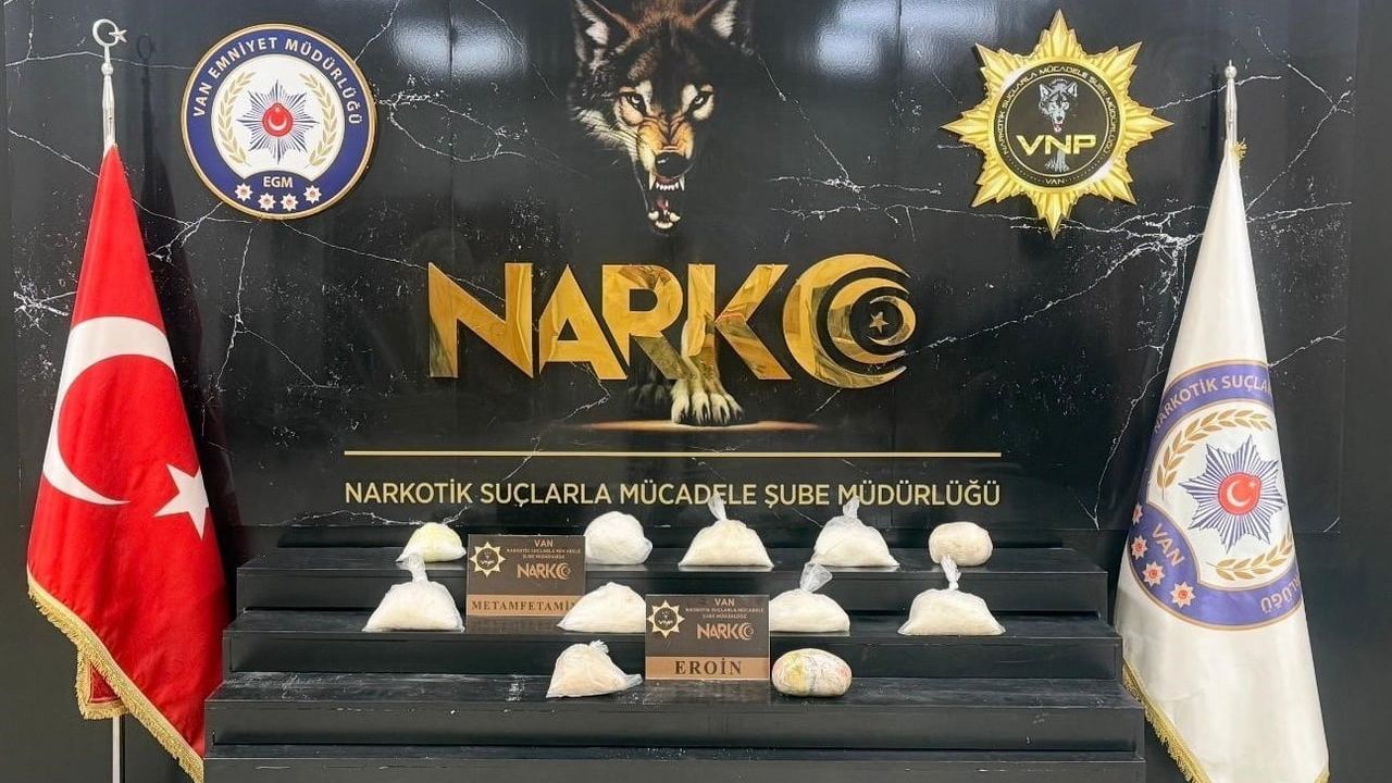 Van'da polis 10 kilo 720 gram uyuşturucu ele geçirdi