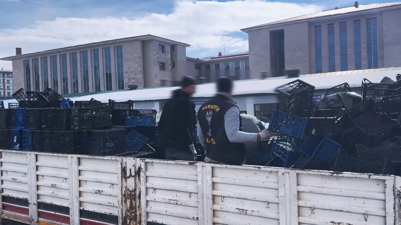 Van Edremit’te tırda 39 kilo 340 gram skunk ele geçirildi