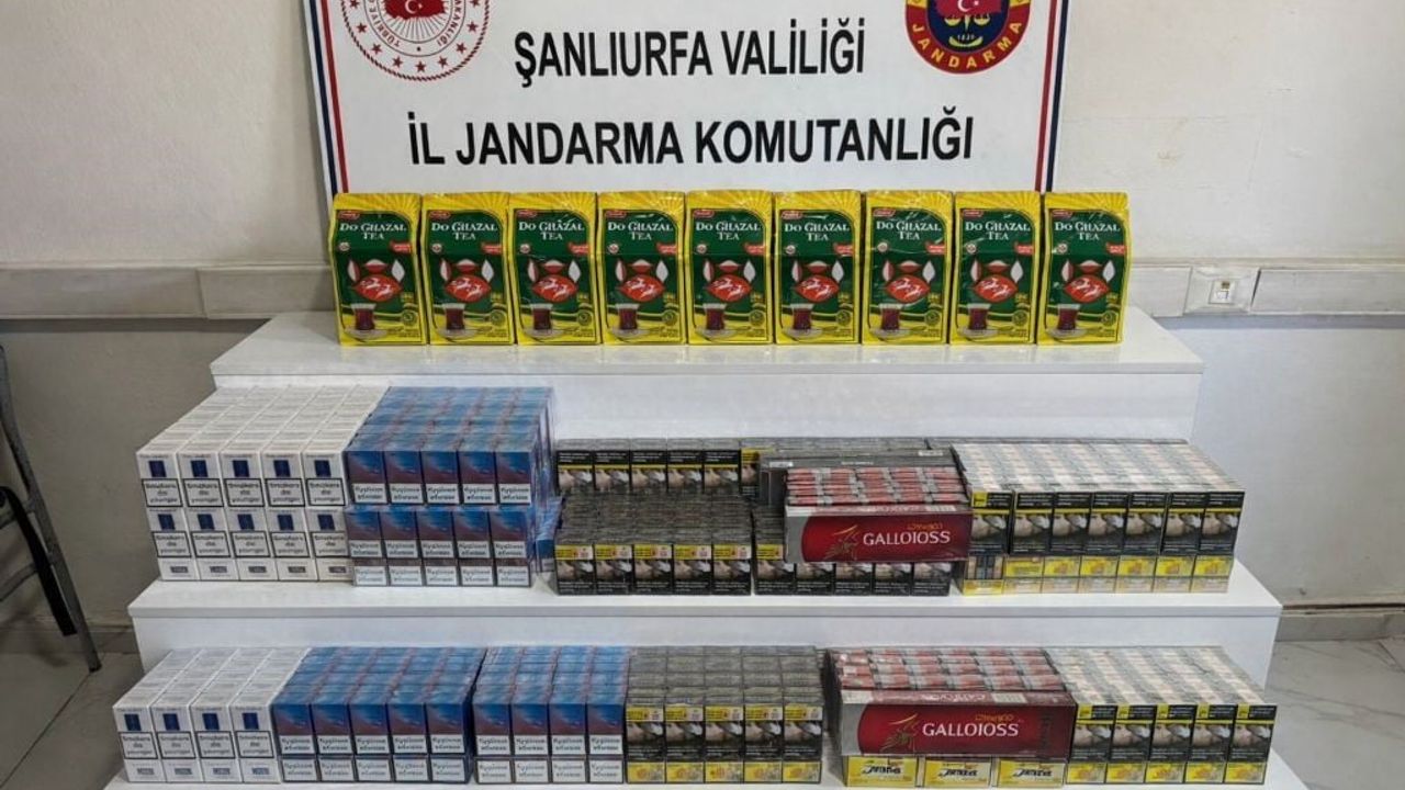 Viranşehir'de jandarma operasyonu: 9 bin 170 paket kaçak sigara ve diğer kaçak ürünler yakalandı