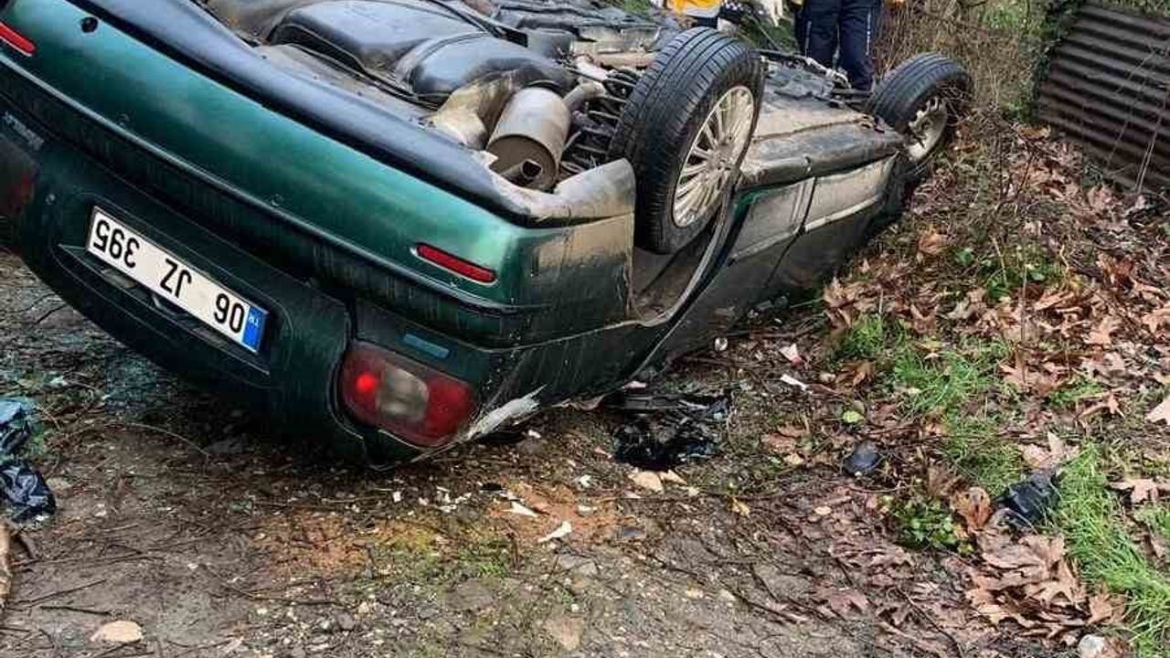 Yenice'de kontrolden çıkan otomobil takla attı: 1 kişi hayatını kaybetti