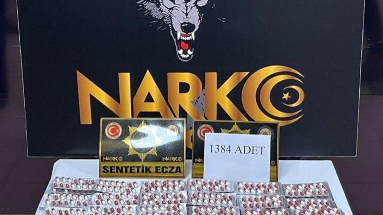 Yozgat'ta uyuşturucu operasyonu: 1.384 sentetik ecza, 8 gözaltı