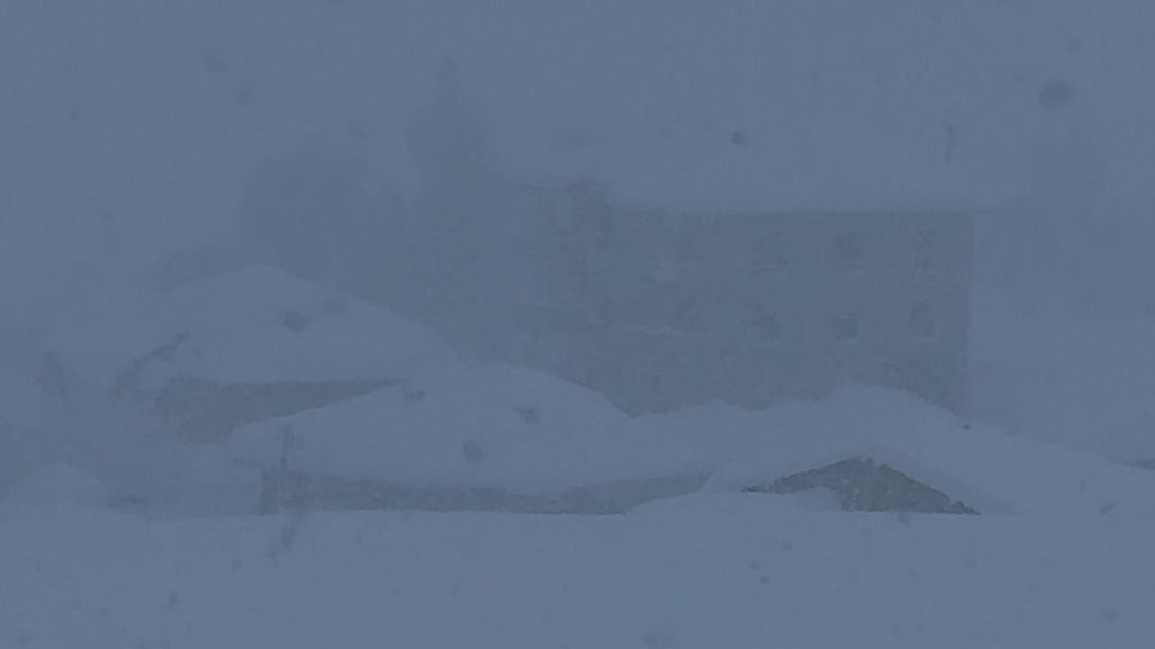 Yüksekova'da yoğun kar ve sis seferleri aksattı