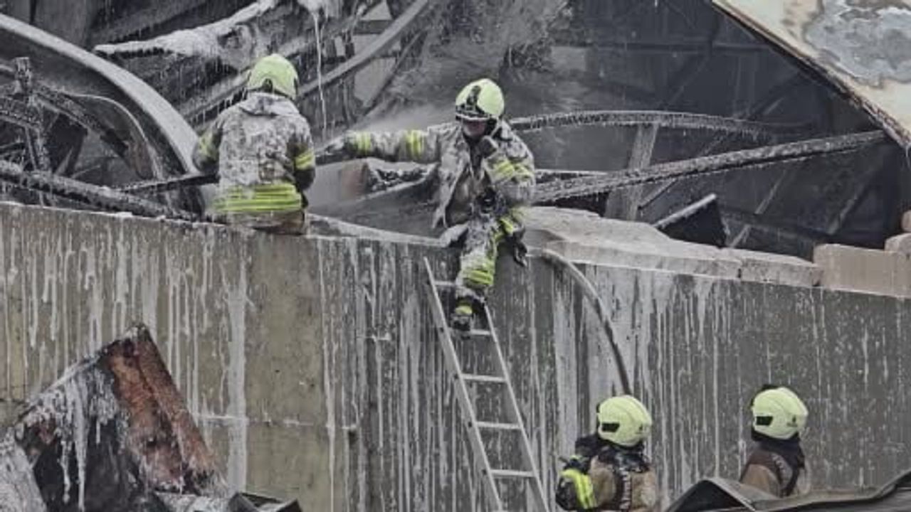 Ataşehir fabrikasındaki itfaiye dayanışması