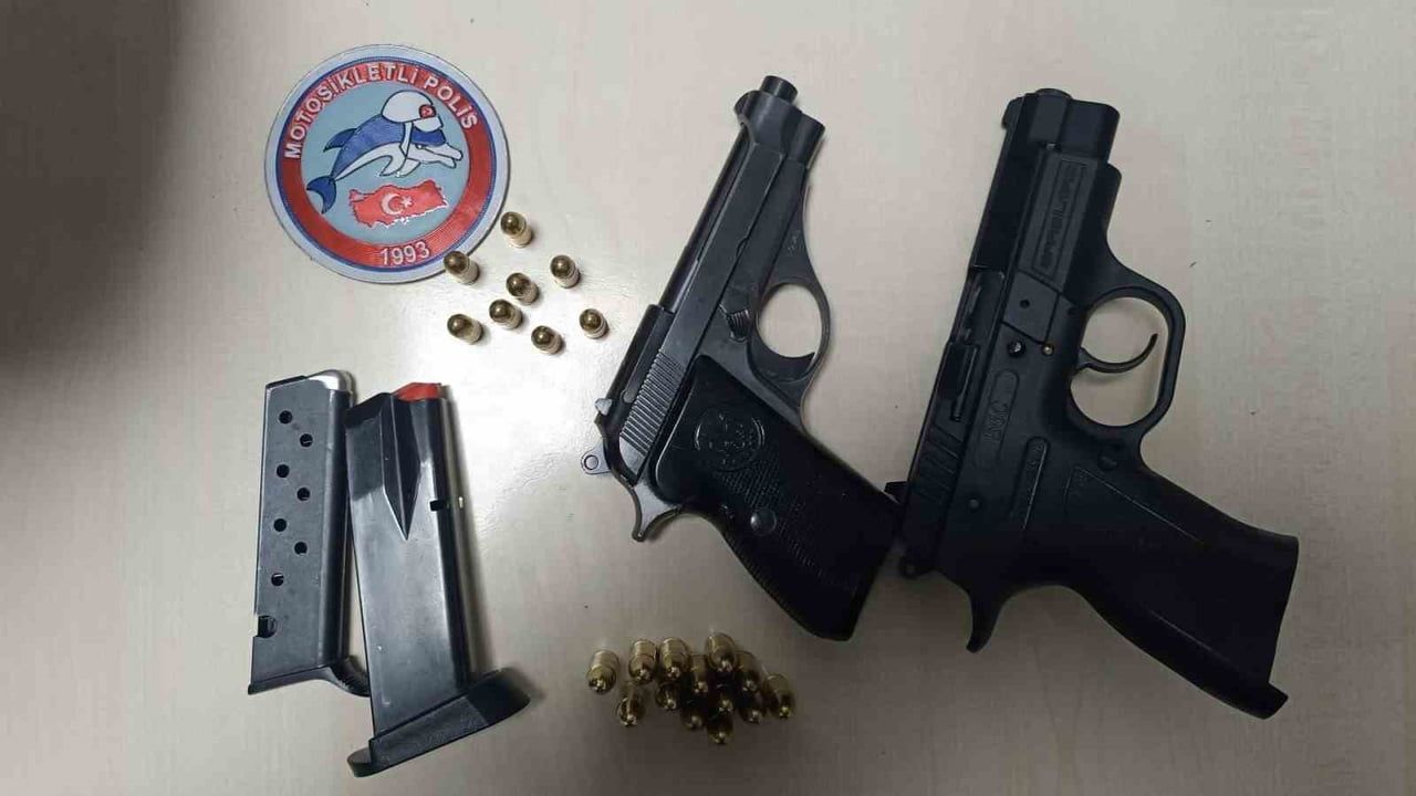 Çarşamba'da Yunus Polisleri ruhsatsız silah ele geçirdi