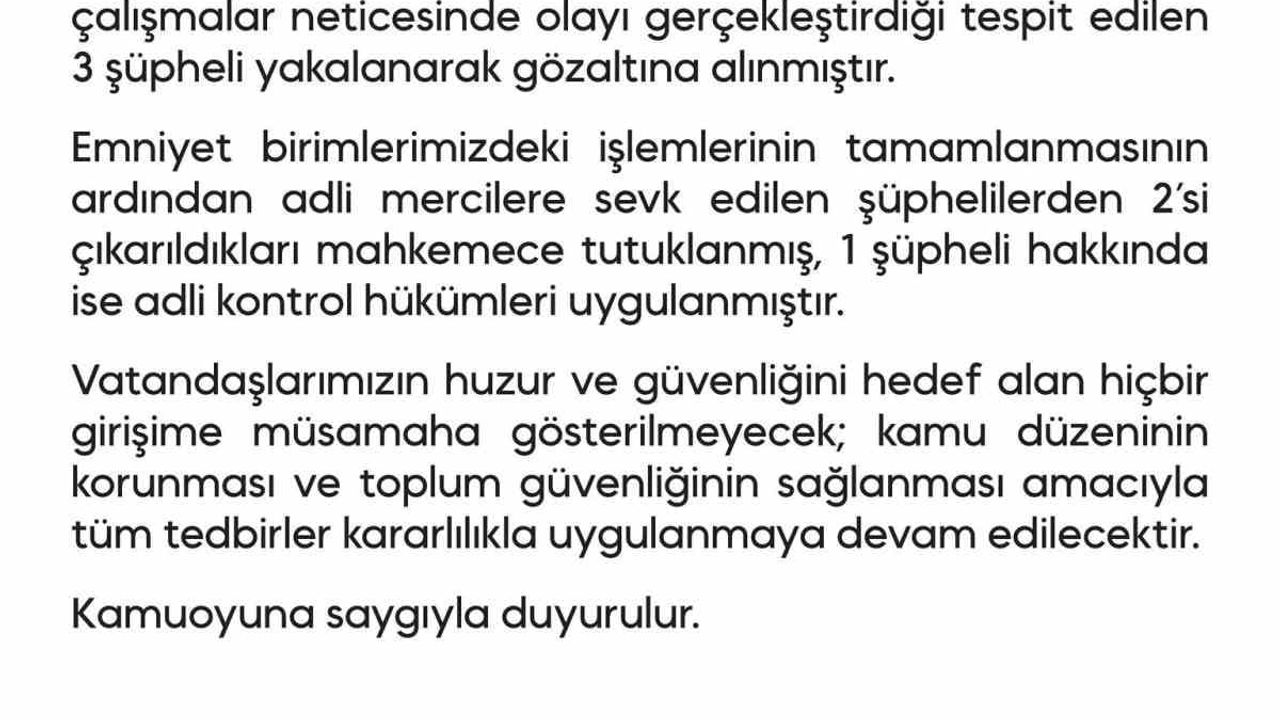 Diyarbakır Emniyet Müdürlüğüne EYP’li saldırı girişiminde 3 gözaltı, 2 tutuklama