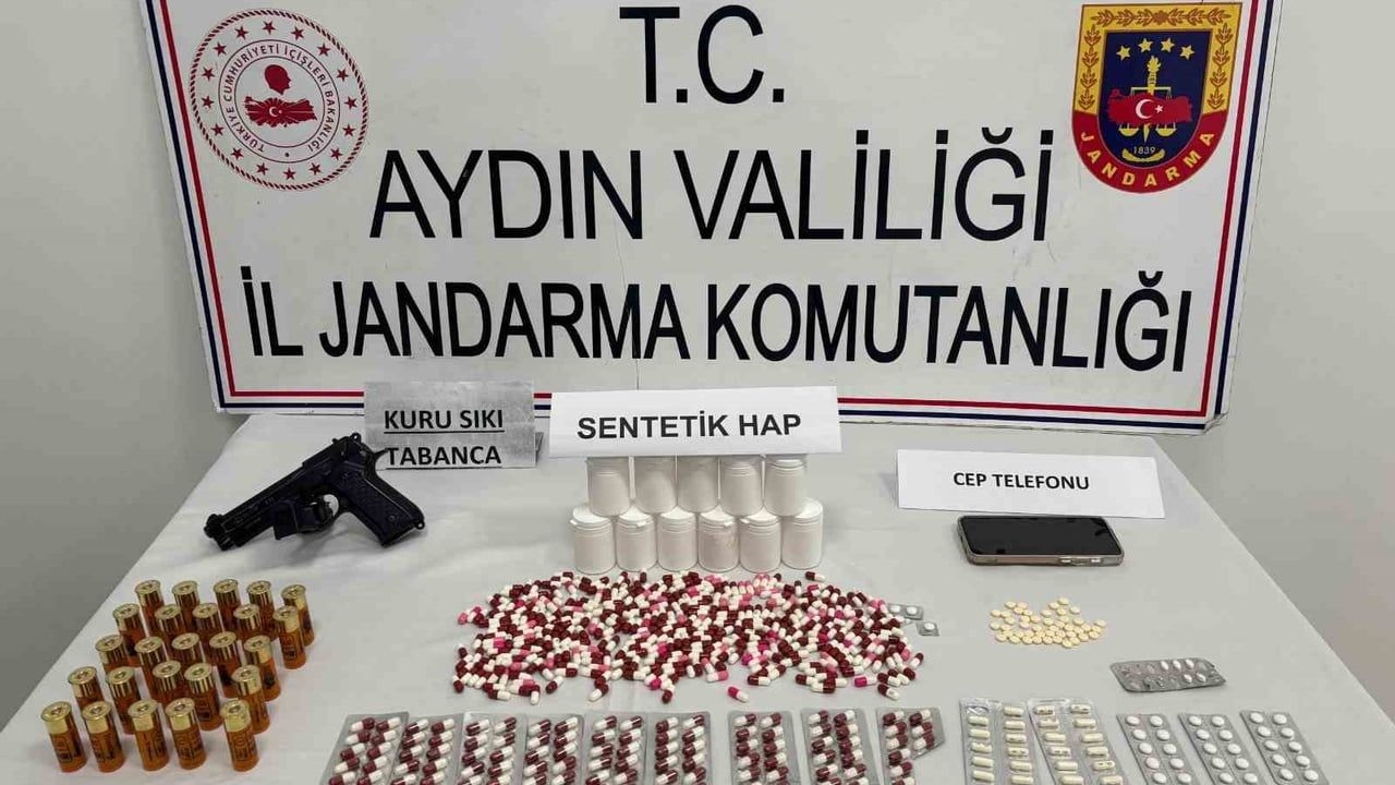 İncirliova'da uyuşturucu operasyonu: 702 hap ele geçirildi