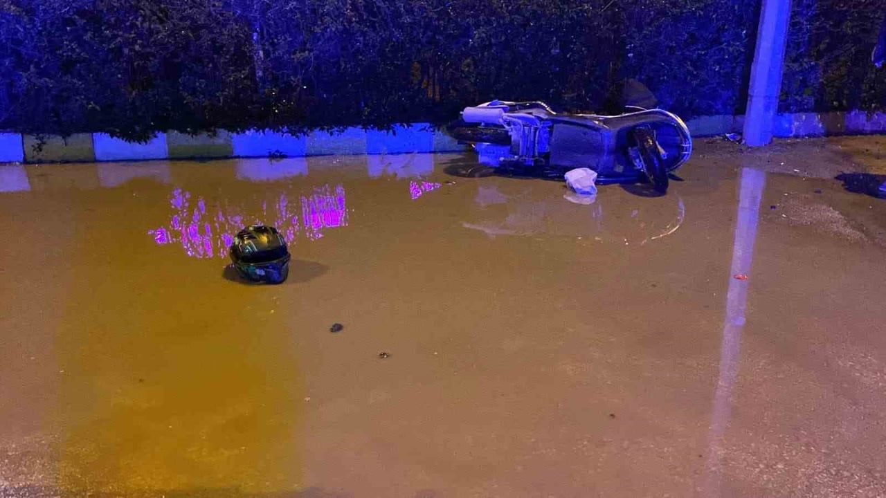 İnegöl'de çarpıp kaçma: Düşen plaka sürücüyü ele verdi