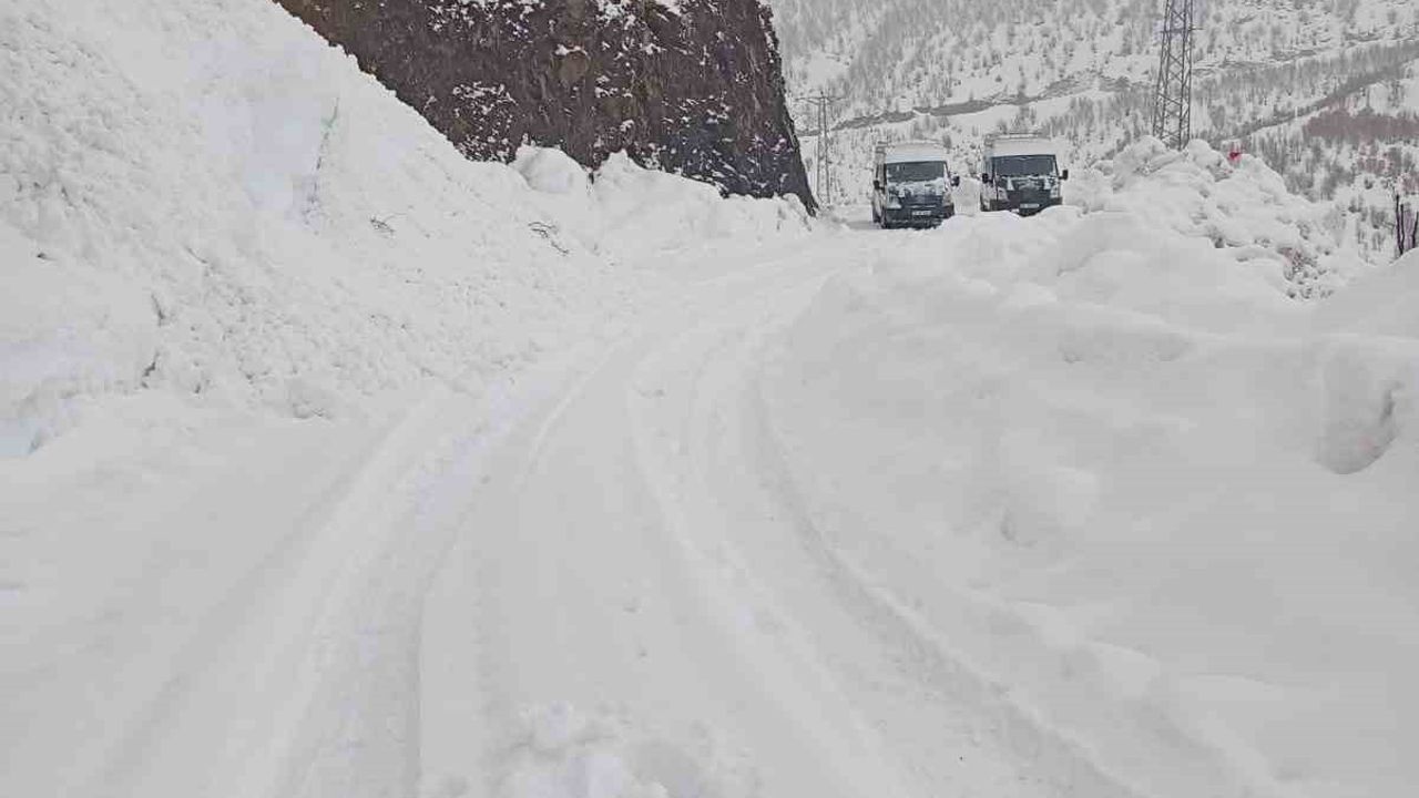 Şirvan'da kar nedeniyle yolda kalan araçlar İl Özel İdare ekiplerince kurtarıldı