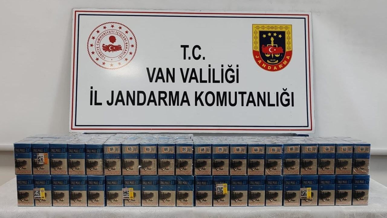 Van Çaldıran'da 720 paket gümrük kaçağı sigara ele geçirildi