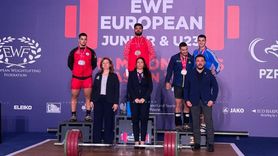 Genç Halterci Enes Çelik'ten Avrupa Şampiyonasında 2 Altın 1 Gümüş Madalya