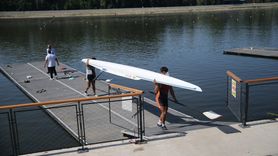 Kürek Milli Takımı Meriç Nehri'nde Kamp Yapıyor