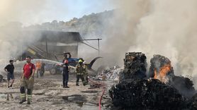 Bursa'da Geri Dönüşüm Tesisinde Yangın Kontrol Altına Alındı