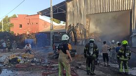 Bursa'da Meyve Sebze Paketleme Tesisinde Yangın