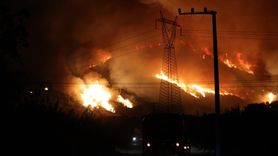 Bursa'da Orman Yangınına Mücadele Devam Ediyor