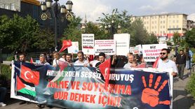 Erzurum'da Sağlık Çalışanlarından Gazze İçin Sessiz Direniş